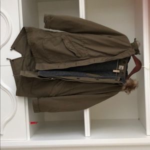 Cargo coat detachable heaven liner for winter